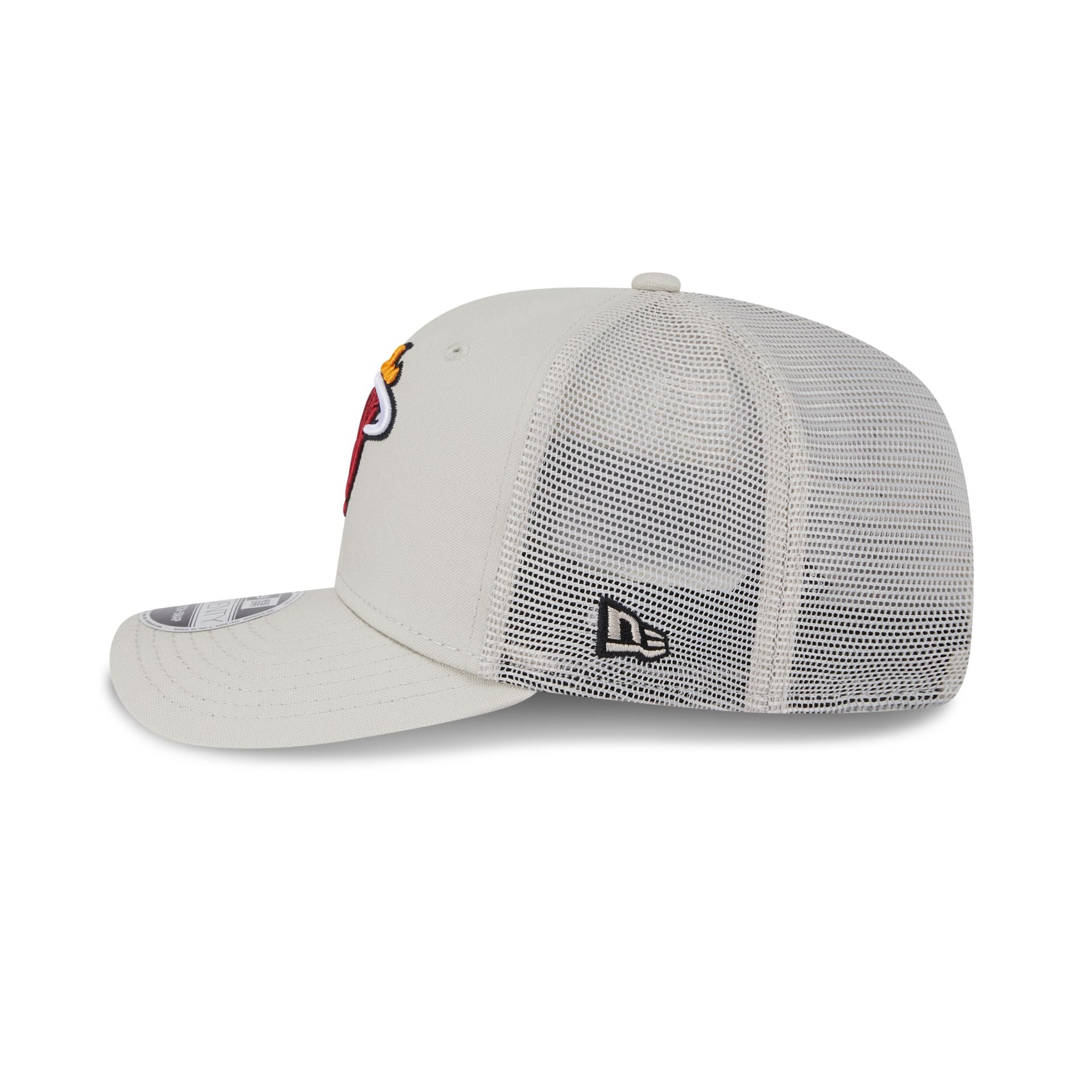 Premium Miami Heat Canvas 9SEVENTY Trucker Hat