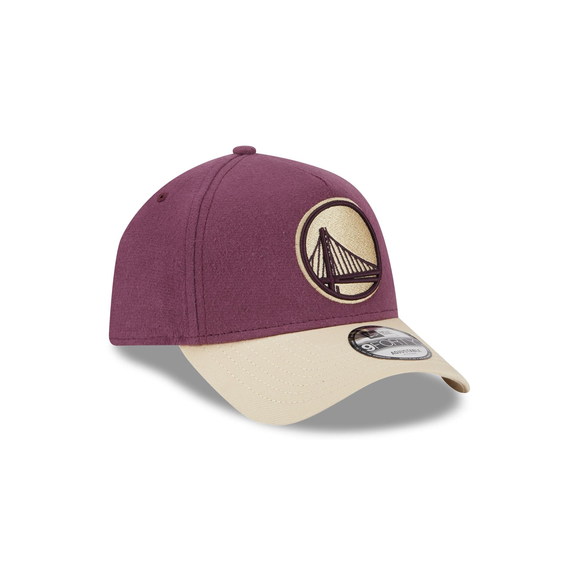 Premium Golden State Warriors Maroon 9FORTY A-Frame Snapback Hat