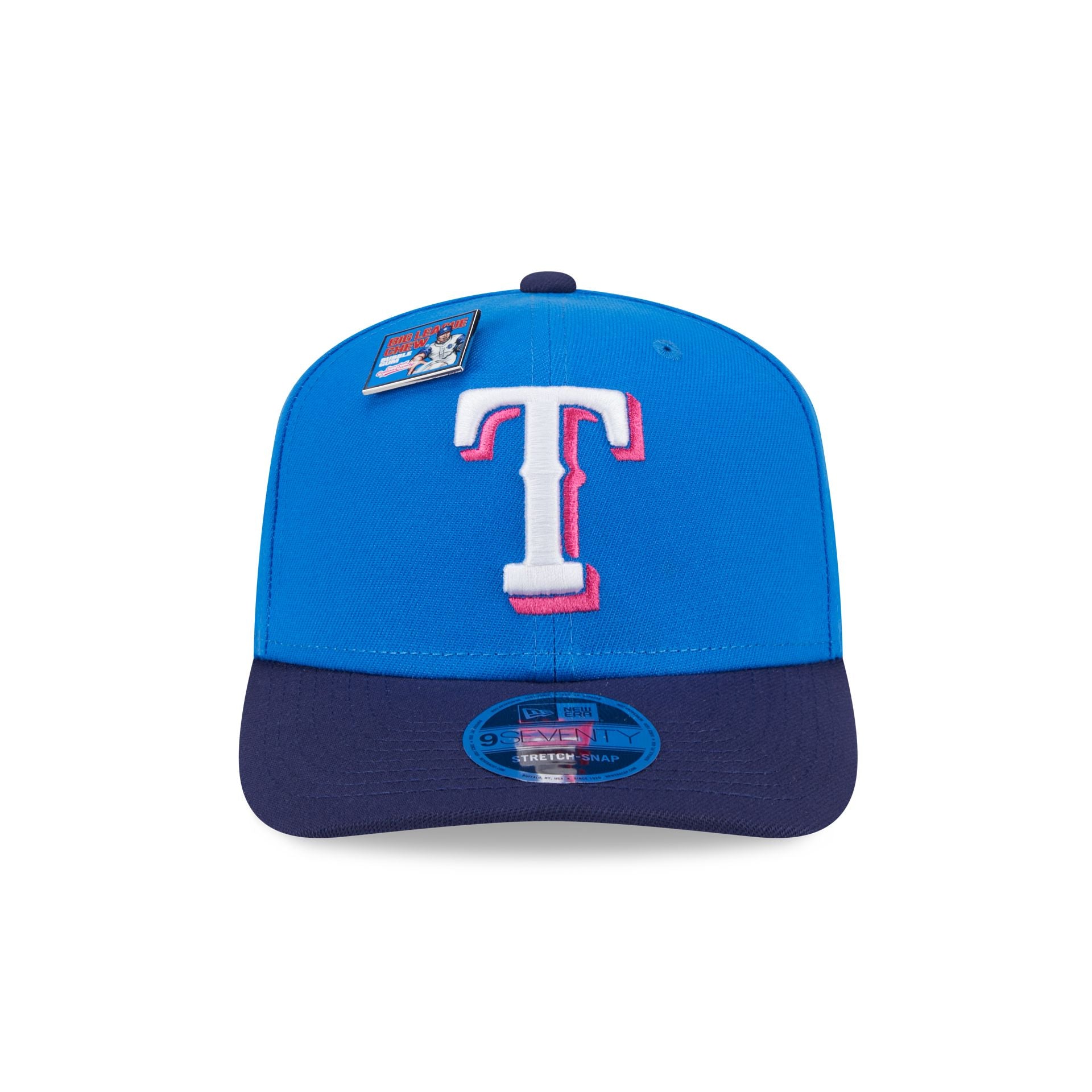 Premium Big League Chew X Texas Rangers Curveball Cotton Candy 9SEVENTY Stretch-Snap Hat
