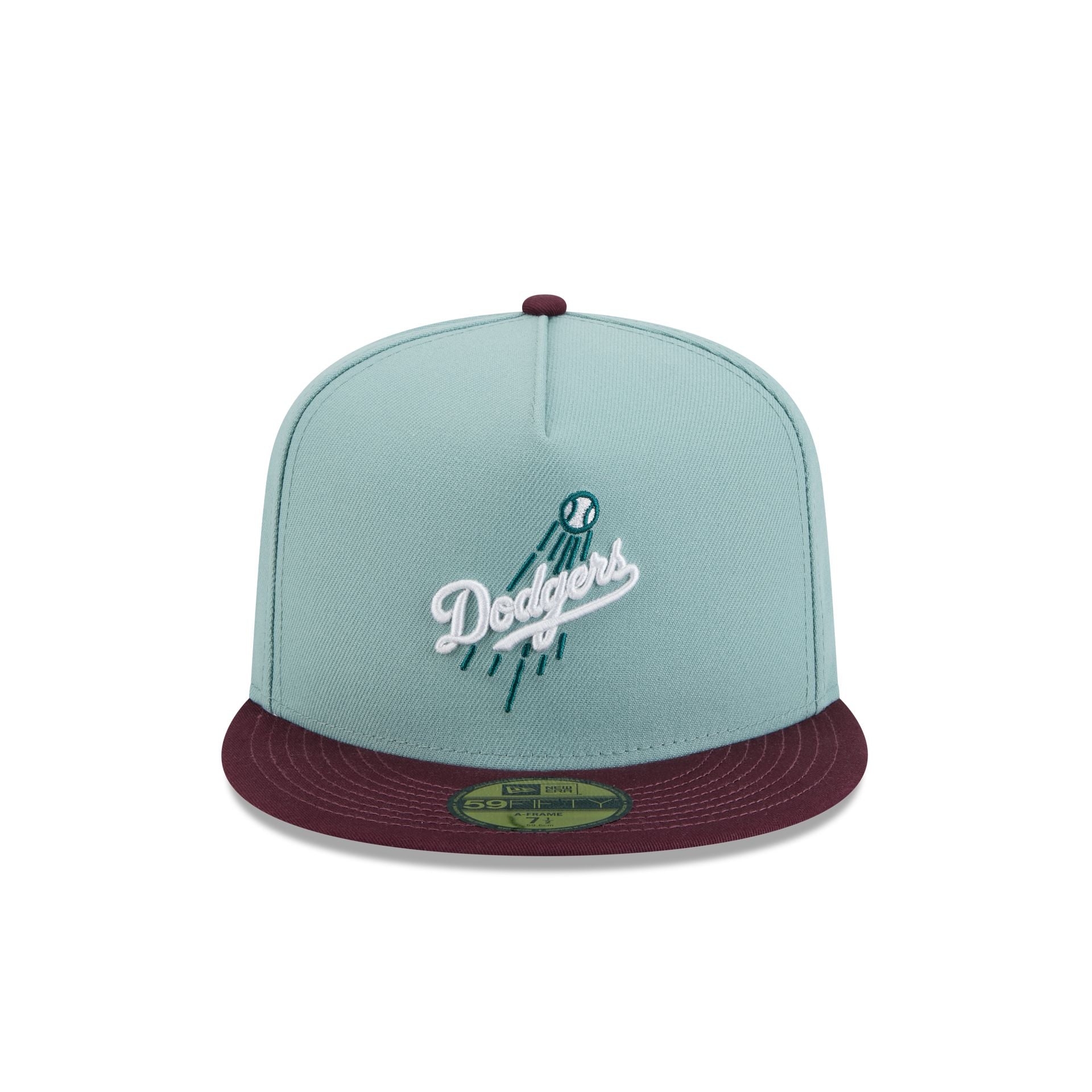 Premium Los Angeles Dodgers Beach Kiss Blue 59FIFTY A-Frame Fitted Hat