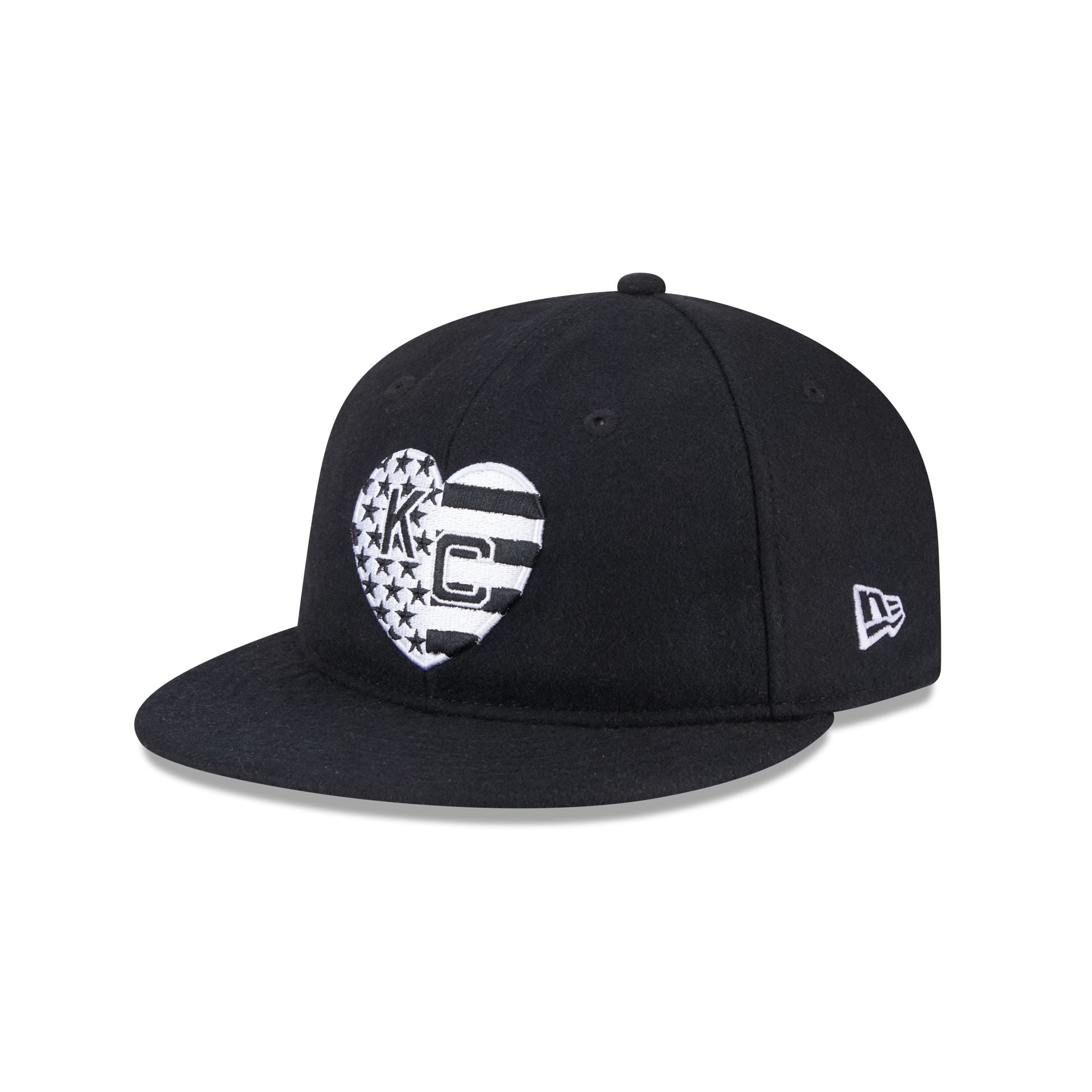 Premium Kansas City Monarchs Flag Retro Crown 59FIFTY Fitted Hat