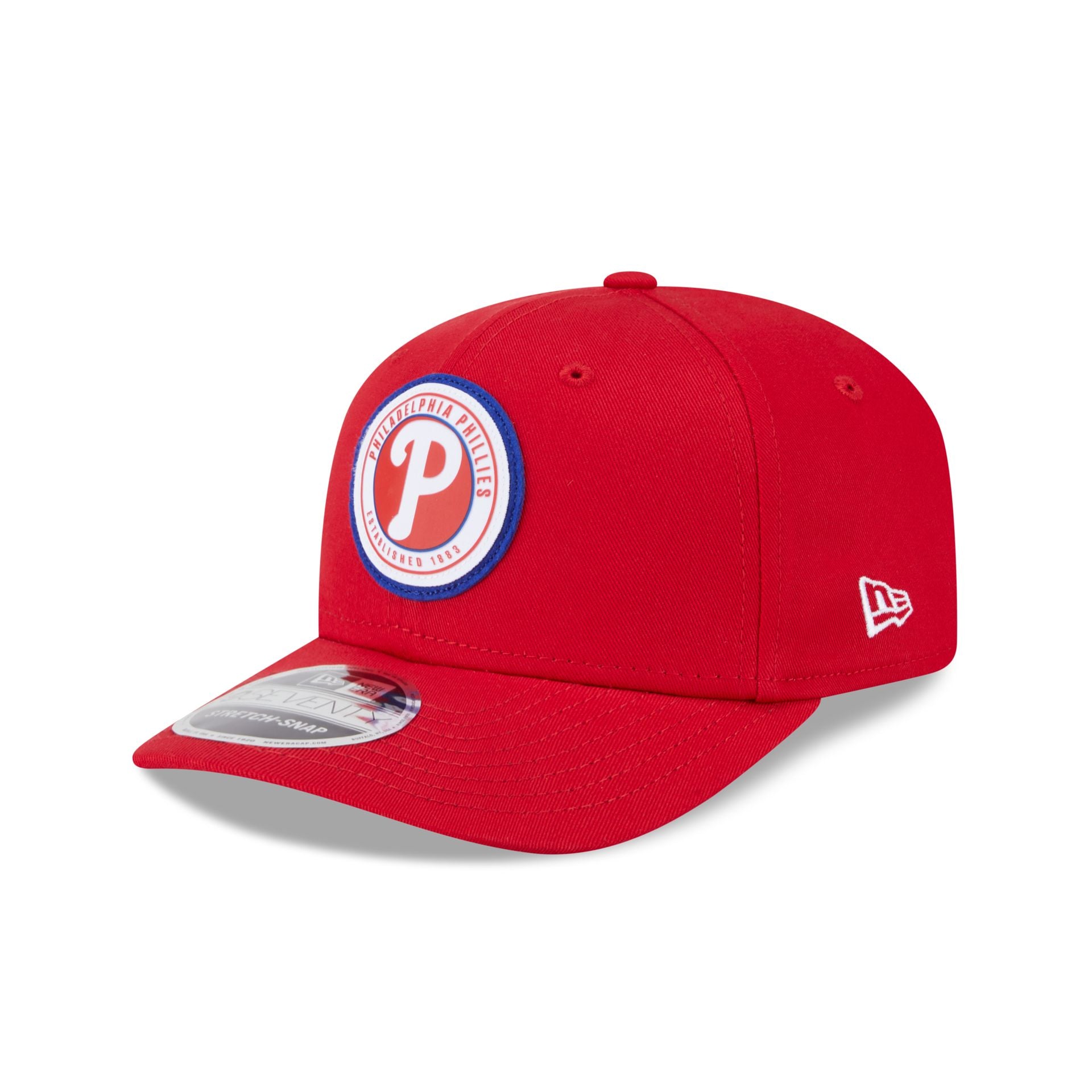 Premium Philadelphia Phillies Circle Patch 9SEVENTY Stretch-Snap Hat