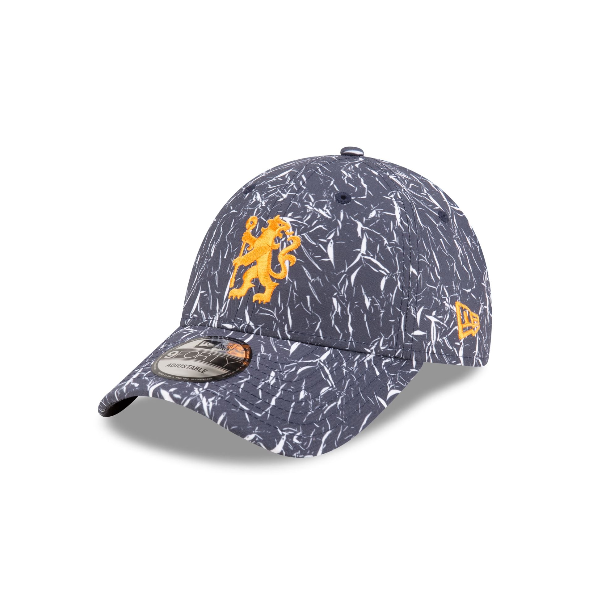 Premium Chelsea FC Lion Crest Crinkle All Over Print Adjustable Hat
