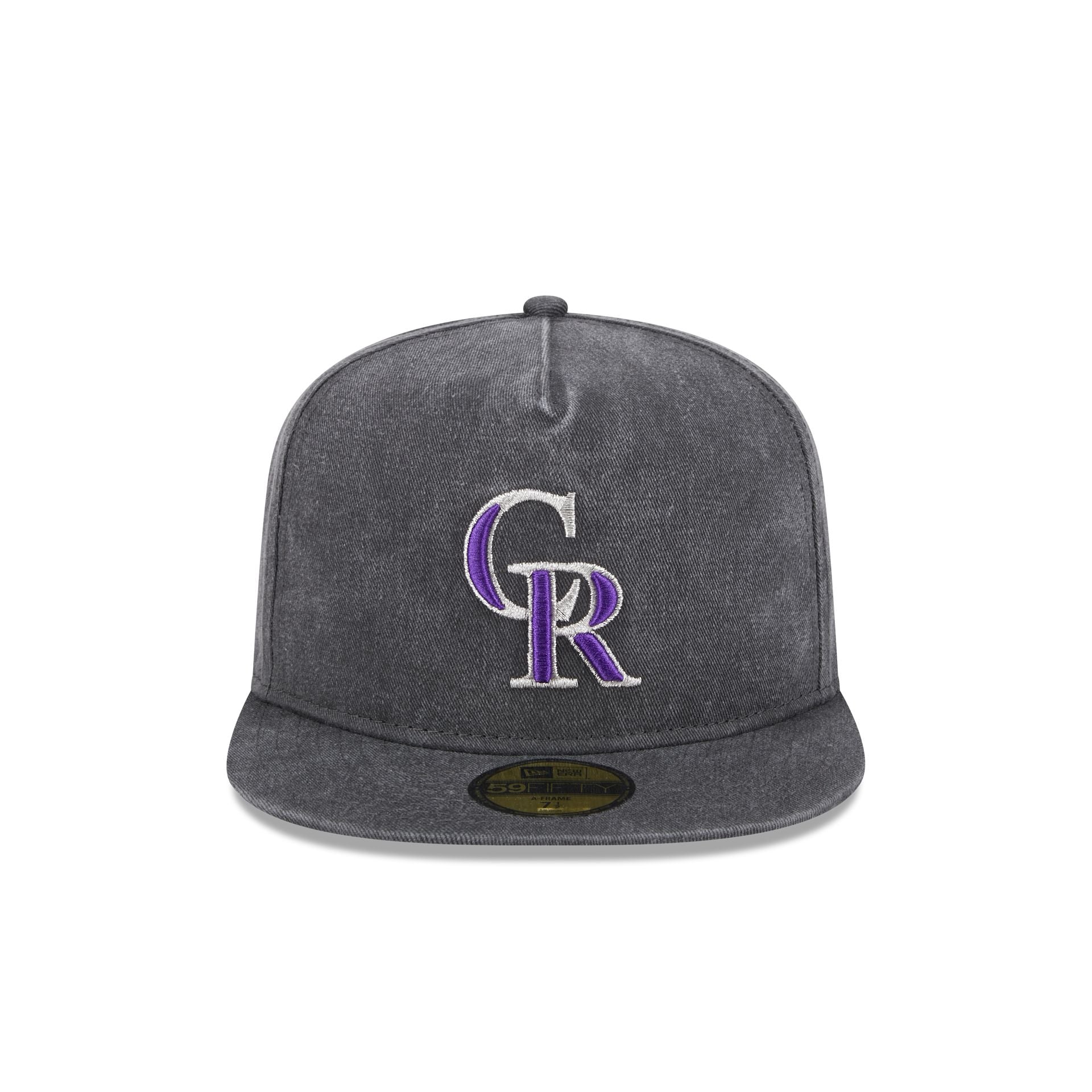Premium Colorado Rockies Pigment Dye 59FIFTY A-Frame Fitted Hat
