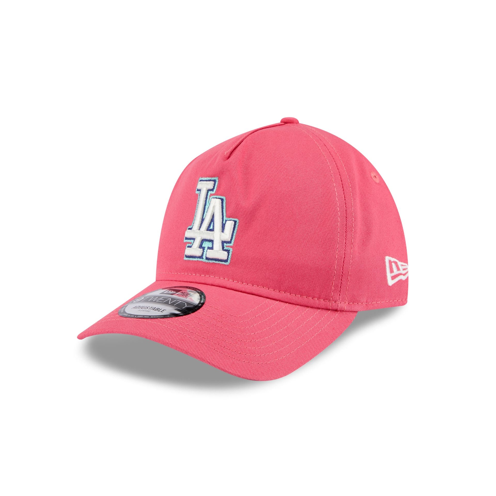 Premium Los Angeles Dodgers Coral 9TWENTY A-Frame Adjustable Hat