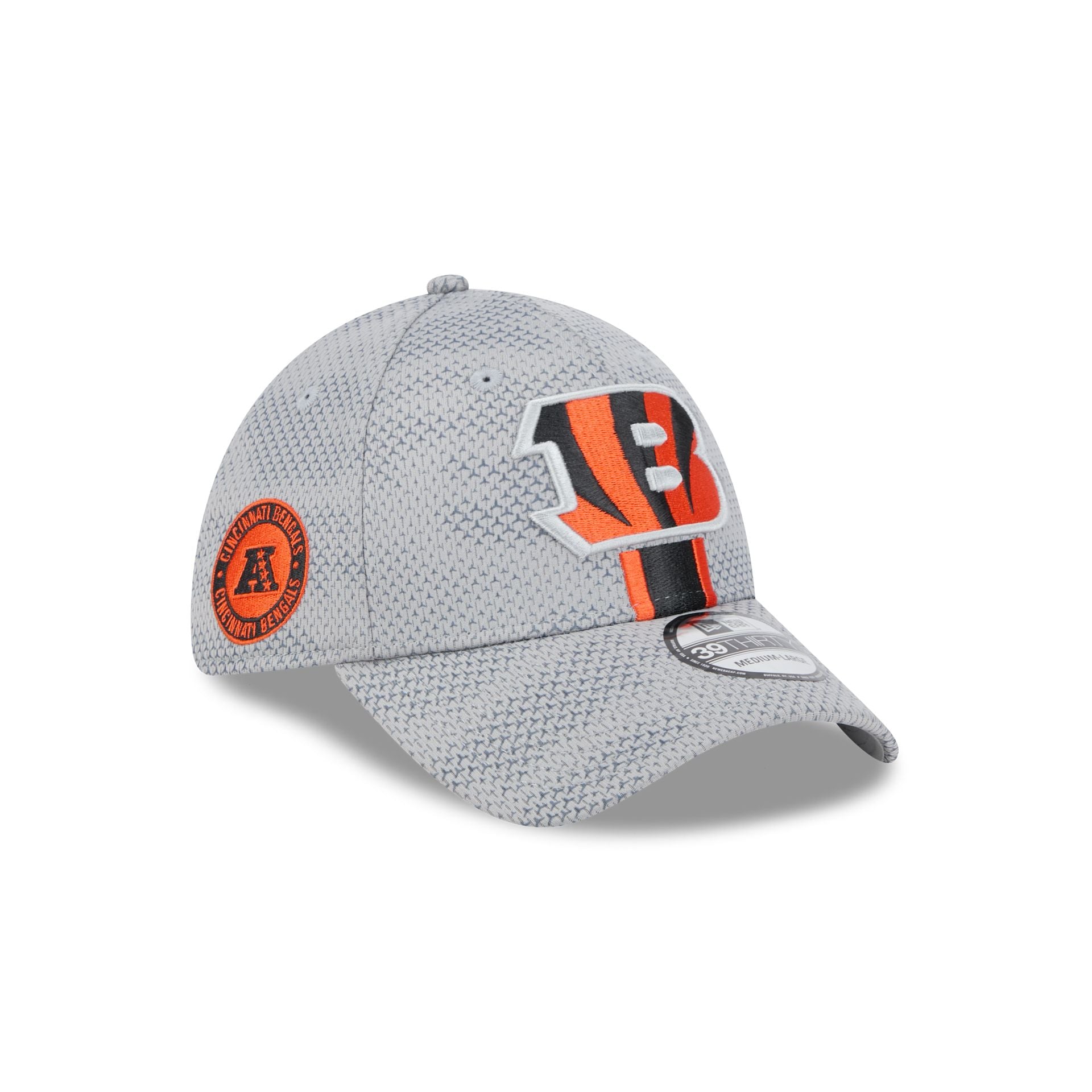 Premium Cincinnati Bengals 2024 Sideline Gray 39THIRTY Stretch Fit Hat