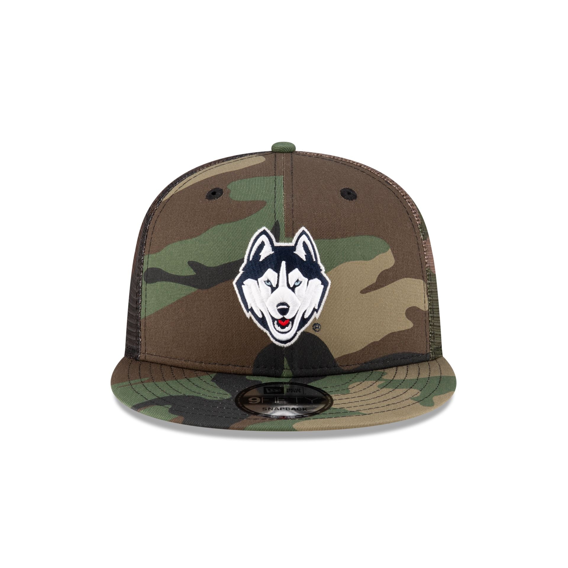 Premium Connecticut Huskies Camo 9FIFTY Trucker Hat