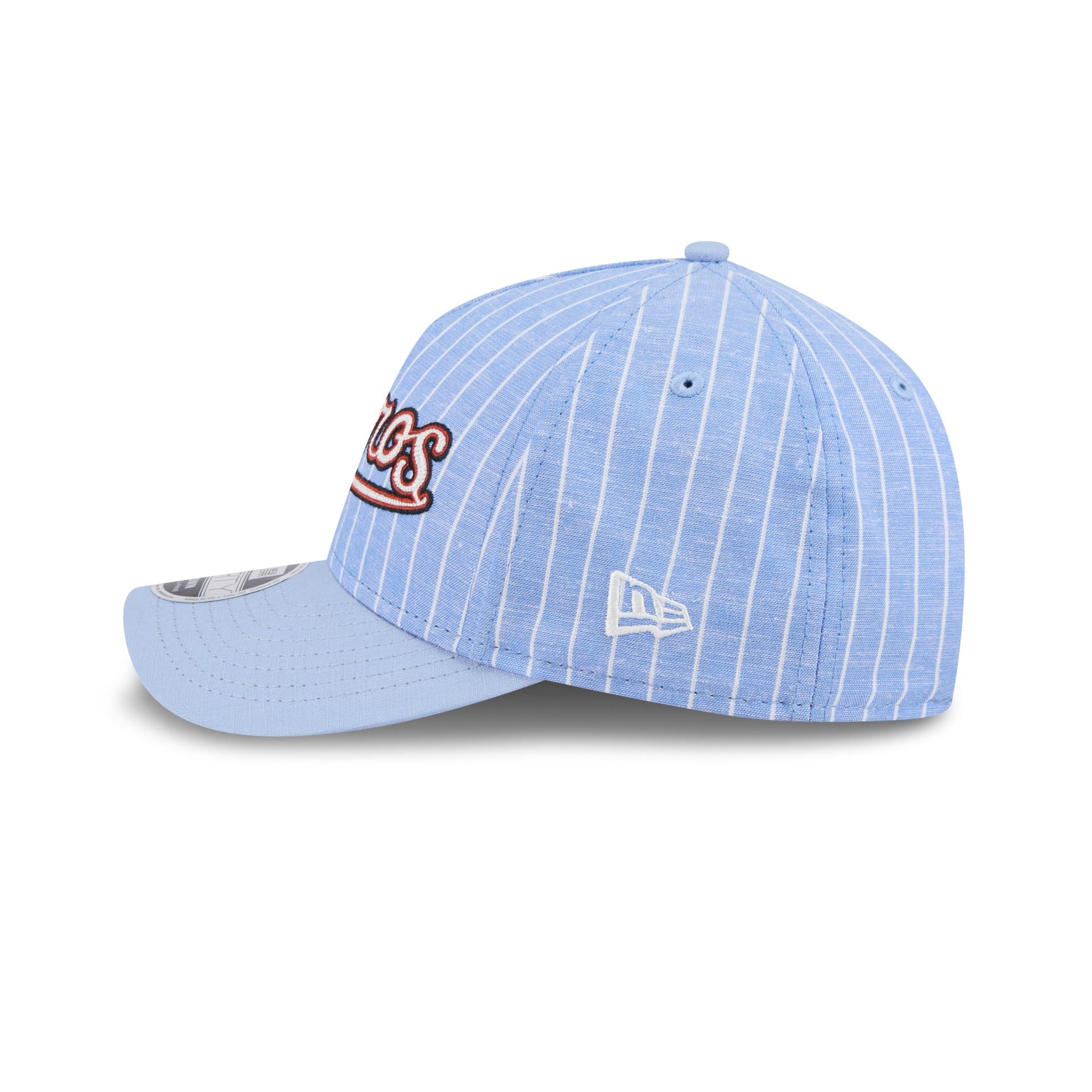 Premium Houston Astros Pinstripe Linen 9FORTY M-Crown A-Frame Snapback Hat