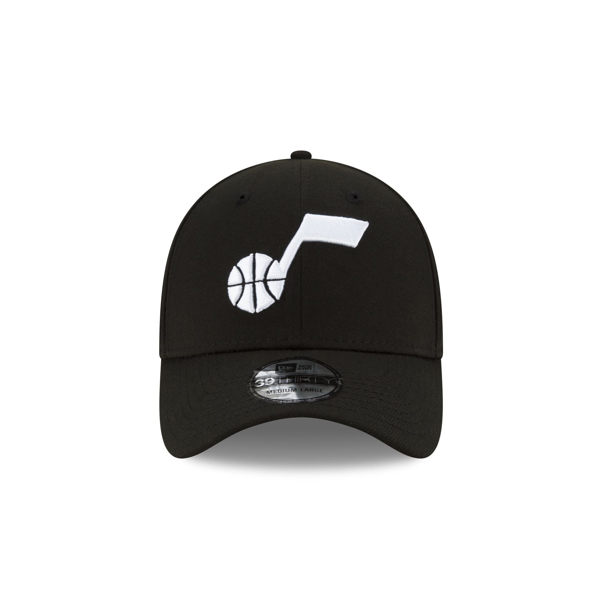 Premium Utah Jazz Team Classic Black 39THIRTY Stretch Fit Hat