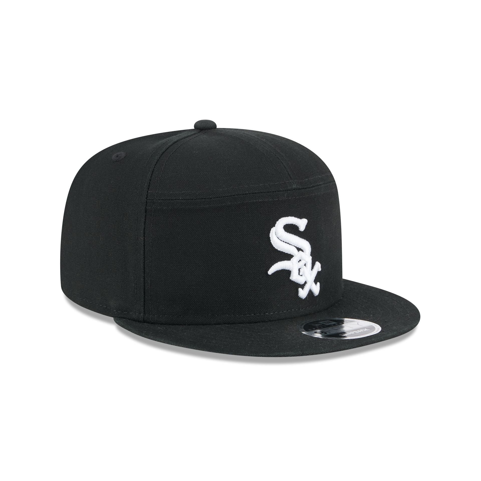 Premium Chicago White Sox Cotton Canvas 9FIFTY Split Panel Trucker Hat