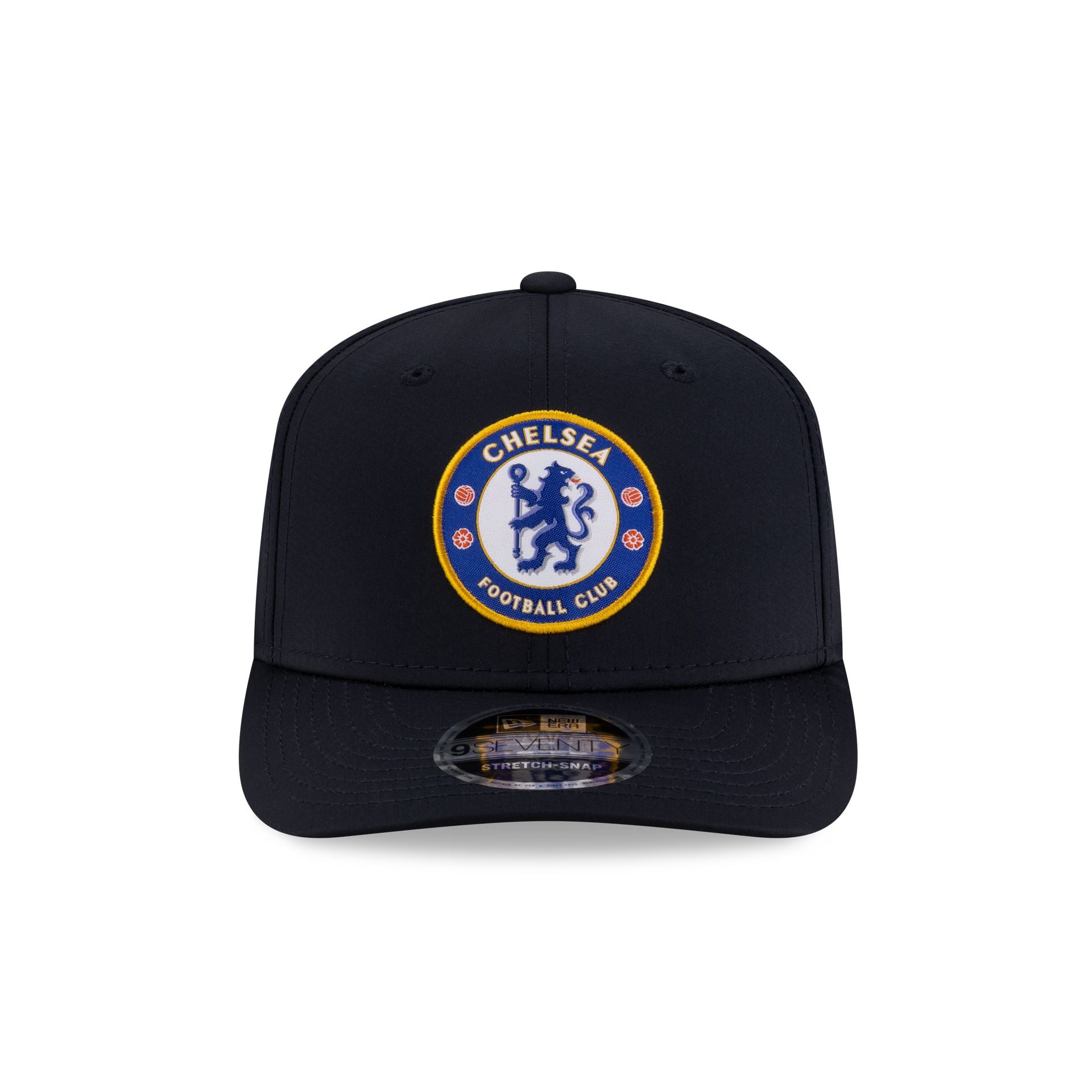 Premium Chelsea FC Lion Crest Core Navy 9SEVENTY Stretch-Snap Hat
