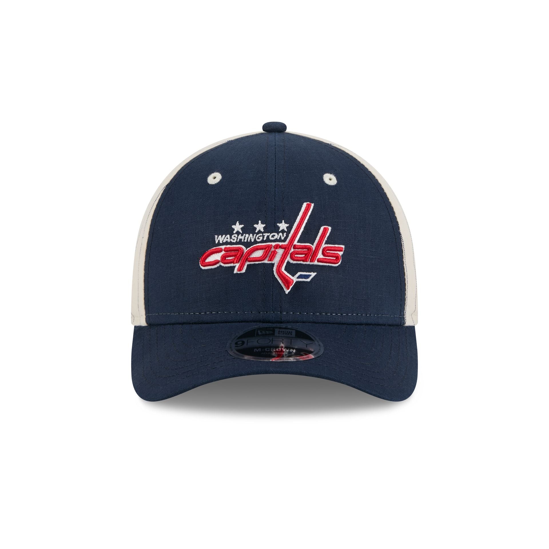 Premium Washington Capitals Linen 9FORTY M-Crown Snapback Hat