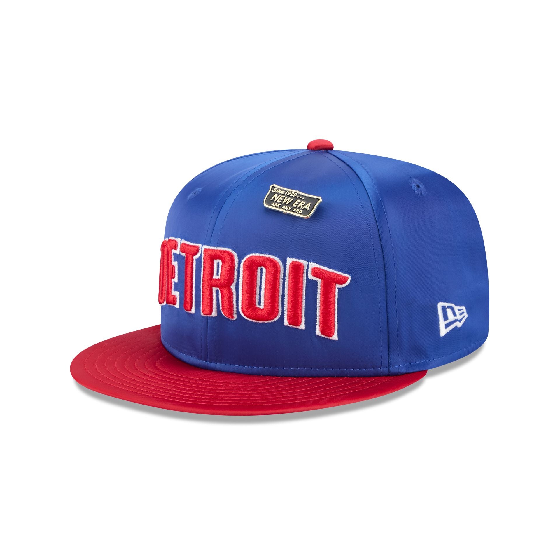 Premium Detroit Pistons Satin Pin 9FIFTY Snapback Hat