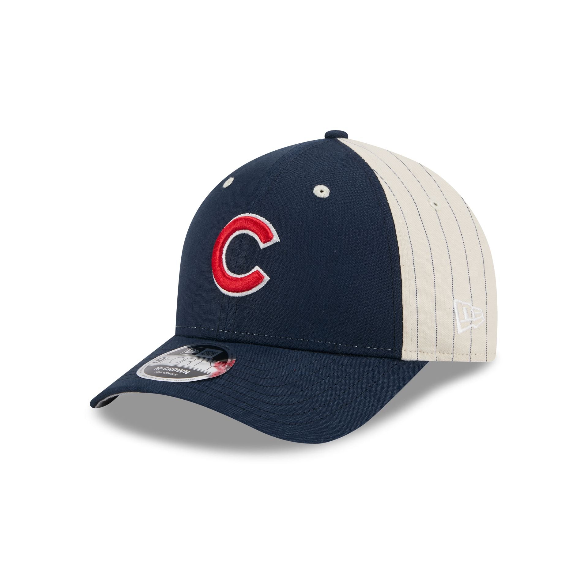 Premium Chicago Cubs Linen 9FORTY M-Crown Snapback Hat