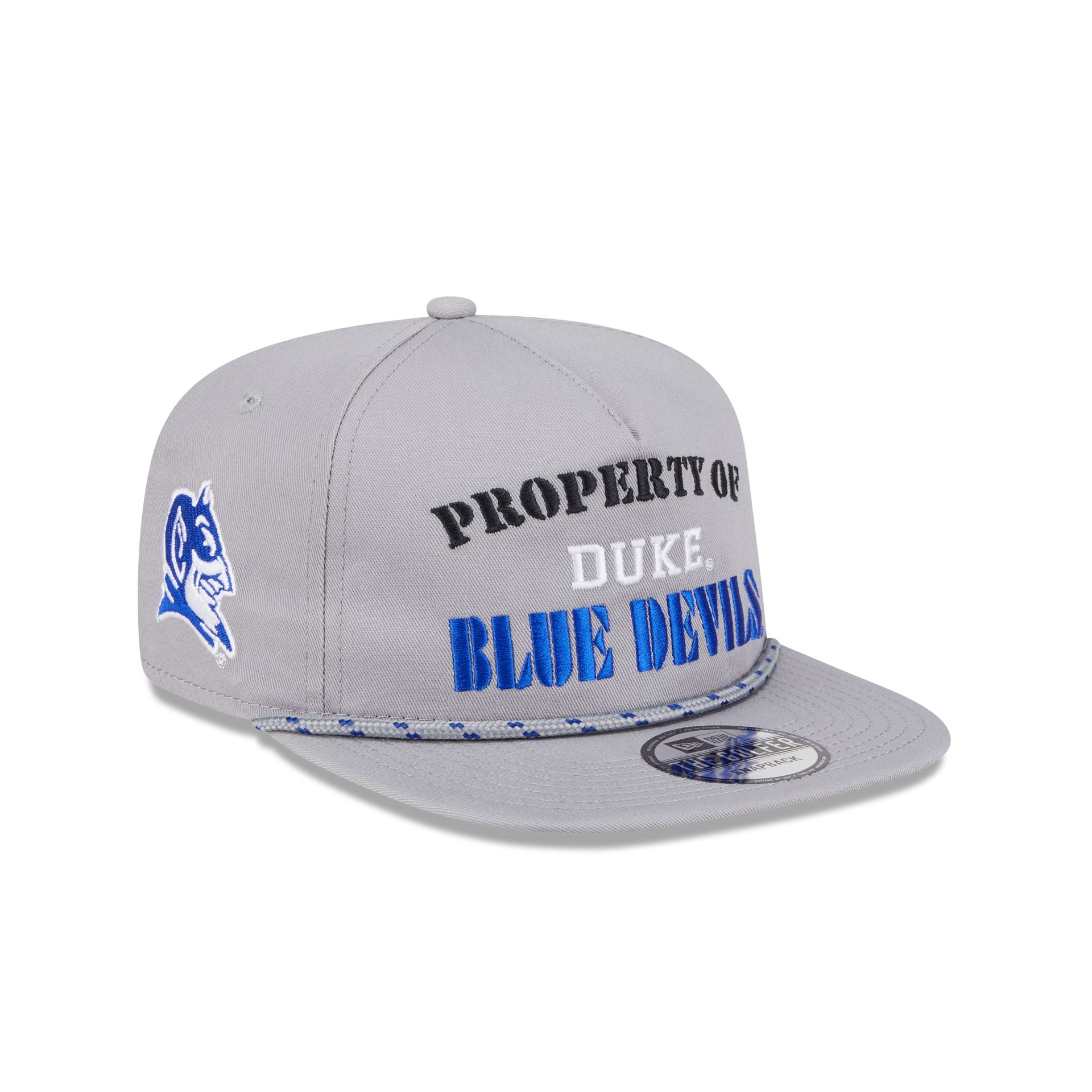 Premium Duke Blue Devils Vintage Gray Rope Golfer Hat